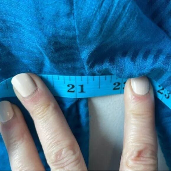 NWT Soft Surroundings Blue Nightingale Topper Open Front Eyelet Cardigan - Picture 8 of 9